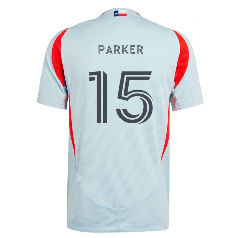 Danxen Kvinder Isaiah Parker #15 Mørkegrå Hvid Rød Udebane Spillertrøjer 2026/27 Trøje T-Shirt