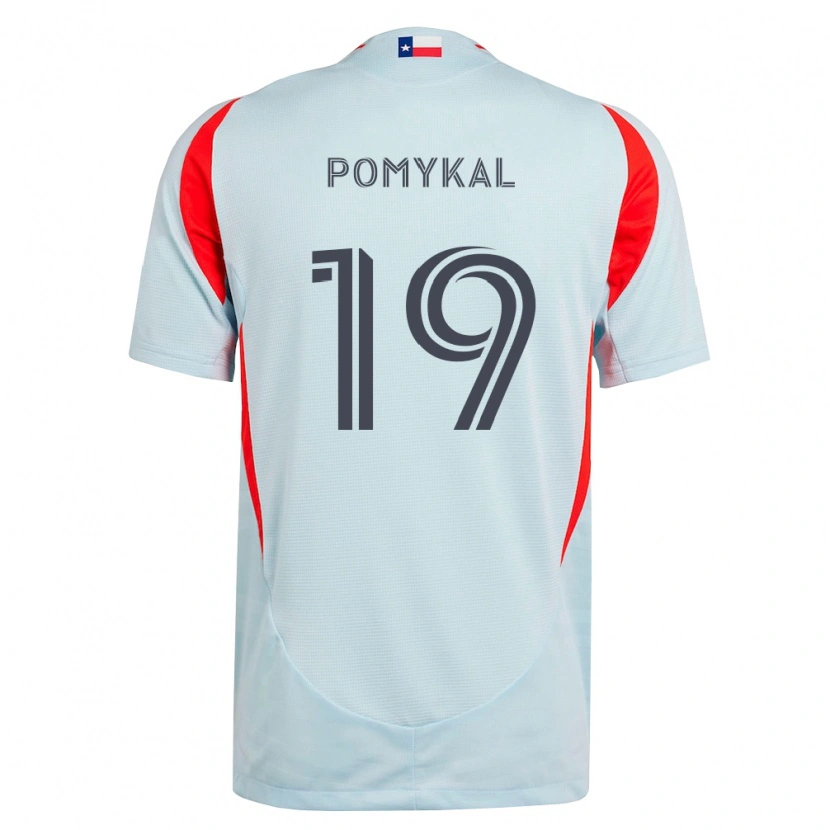 Danxen Kvinder Paxton Pomykal #19 Mørkegrå Hvid Rød Udebane Spillertrøjer 2026/27 Trøje T-Shirt
