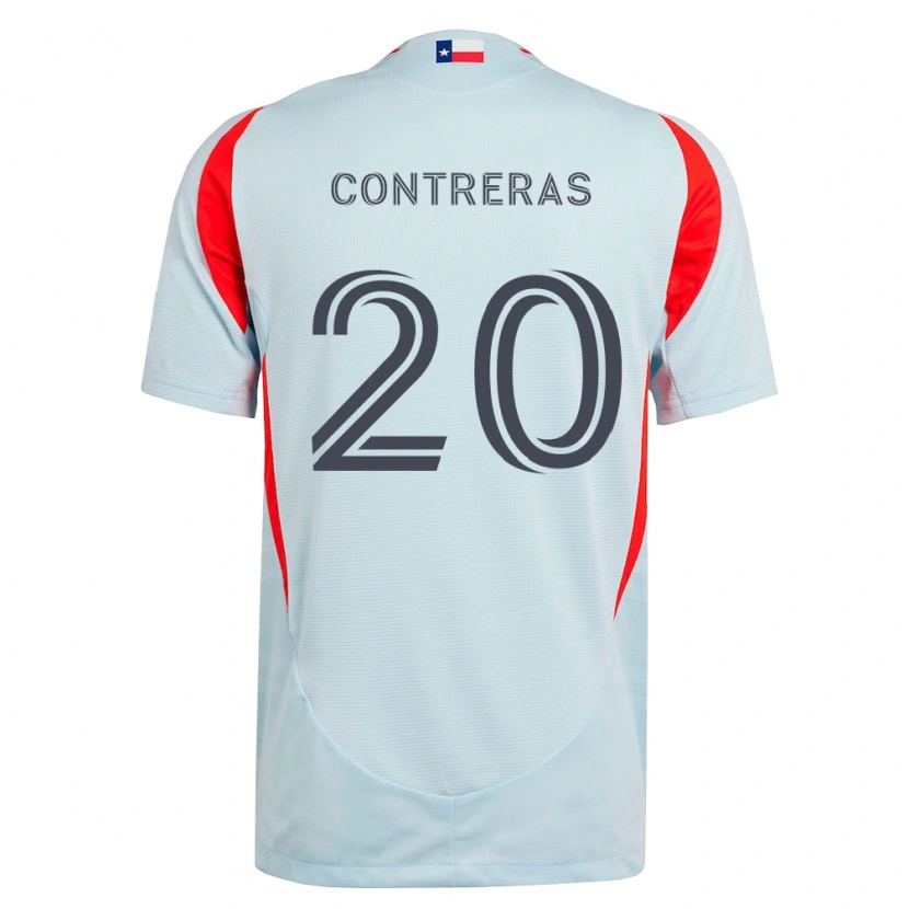 Danxen Kvinder Jaidyn Contreras #20 Mørkegrå Hvid Rød Udebane Spillertrøjer 2026/27 Trøje T-Shirt