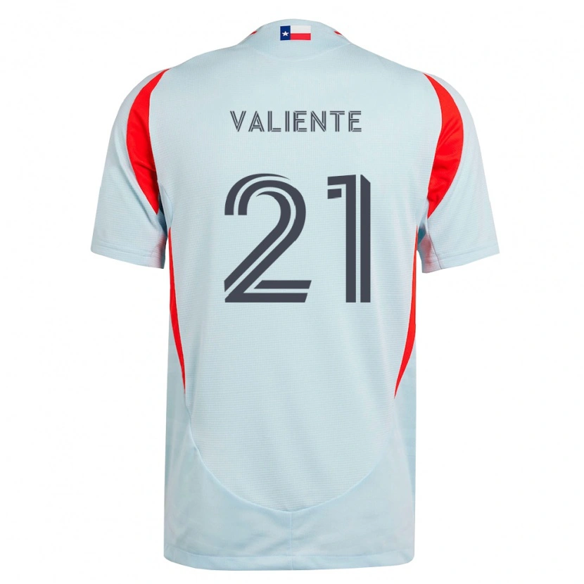 Danxen Kvinder Joaquín Valiente #21 Mørkegrå Hvid Rød Udebane Spillertrøjer 2026/27 Trøje T-Shirt