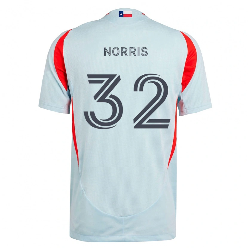 Danxen Kvinder Nolan Norris #32 Mørkegrå Hvid Rød Udebane Spillertrøjer 2026/27 Trøje T-Shirt