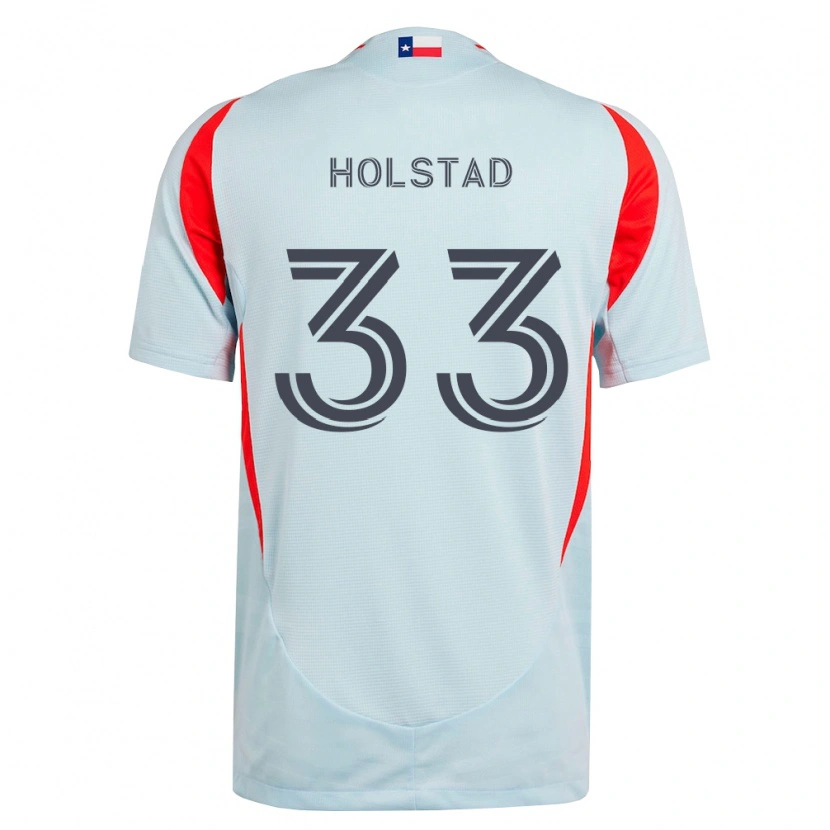 Danxen Kvinder Clay Holstad #33 Mørkegrå Hvid Rød Udebane Spillertrøjer 2026/27 Trøje T-Shirt