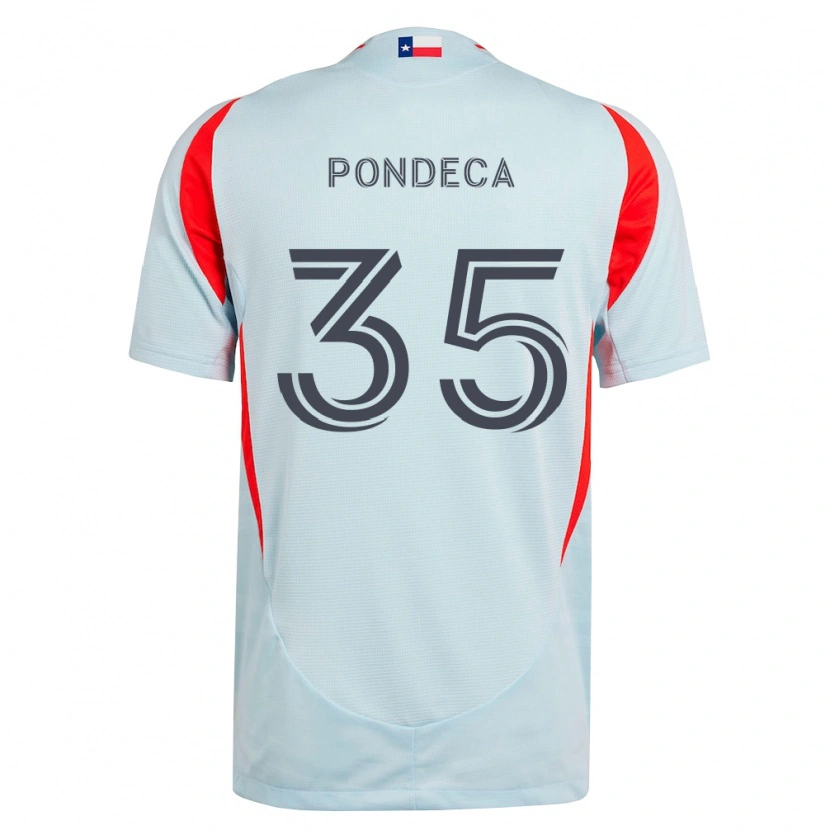 Danxen Kvinder Tomas Pondeca #35 Mørkegrå Hvid Rød Udebane Spillertrøjer 2026/27 Trøje T-Shirt