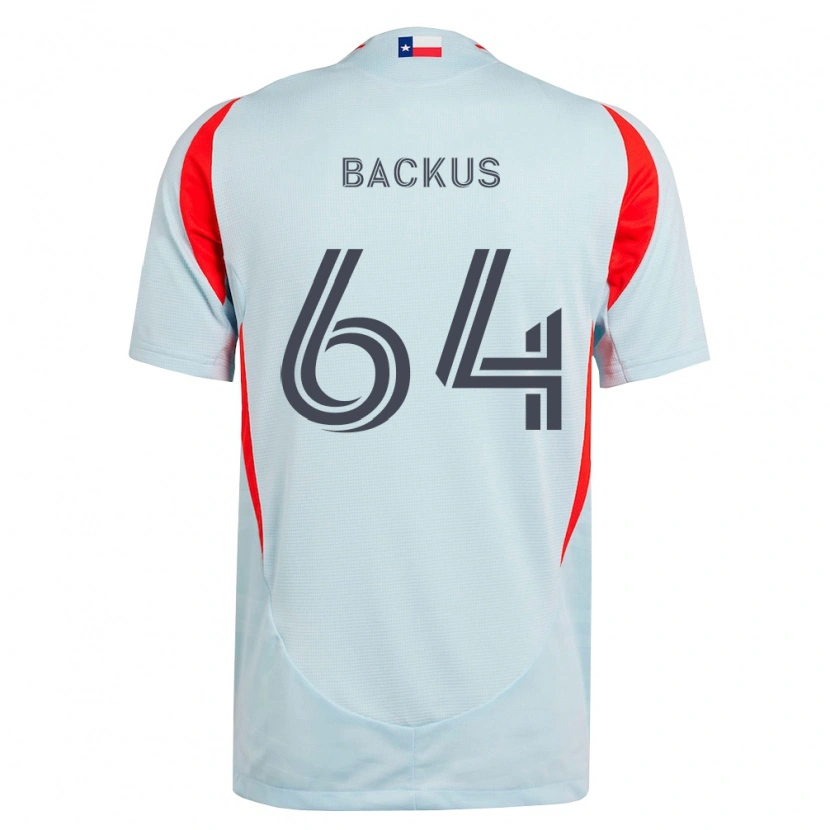 Danxen Kvinder Braeden Backus #64 Mørkegrå Hvid Rød Udebane Spillertrøjer 2026/27 Trøje T-Shirt