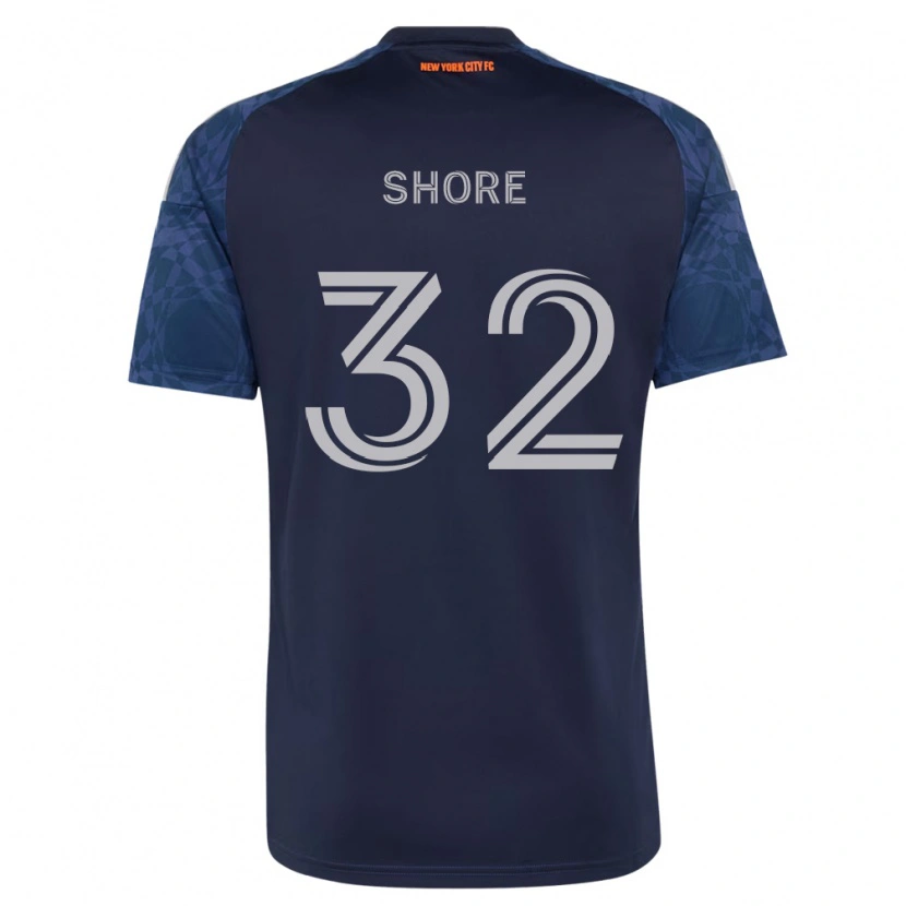 Danxen Kvinder Jonathan Shore #32 Dyb Blå Hvid Udebane Spillertrøjer 2026/27 Trøje T-Shirt