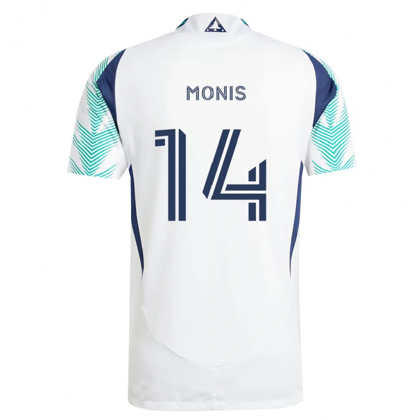 Danxen Kvinder Alex Monis #14 Hvid Marineblå Lysegrøn Udebane Spillertrøjer 2026/27 Trøje T-Shirt