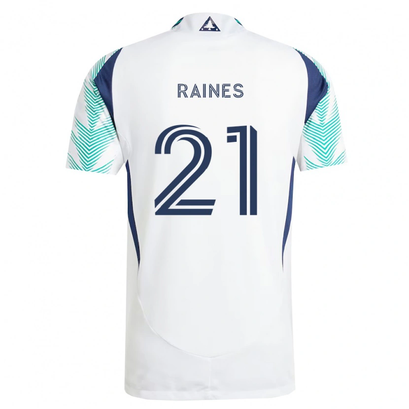 Danxen Kvinder Brooklyn Raines #21 Hvid Marineblå Lysegrøn Udebane Spillertrøjer 2026/27 Trøje T-Shirt