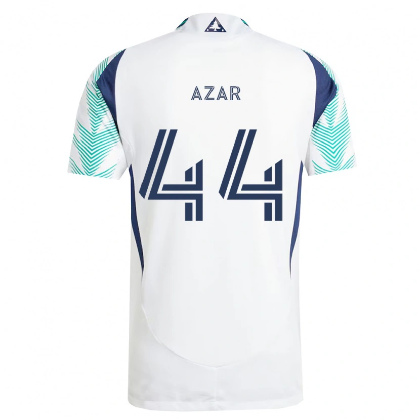 Danxen Kvinder Logan Azar #44 Hvid Marineblå Lysegrøn Udebane Spillertrøjer 2026/27 Trøje T-Shirt