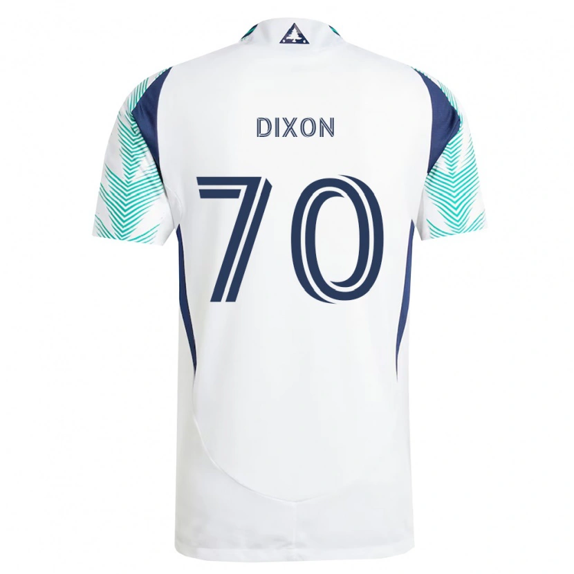 Danxen Kvinder Daniel Dixon #70 Hvid Marineblå Lysegrøn Udebane Spillertrøjer 2026/27 Trøje T-Shirt