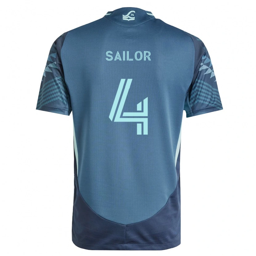Danxen Kvinder Ryan Sailor #4 Marineblå Grøn Udebane Spillertrøjer 2026/27 Trøje T-Shirt