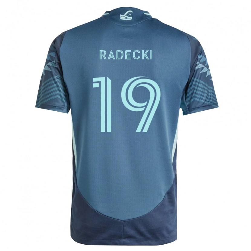 Danxen Kvinder Taylor Radecki #19 Marineblå Grøn Udebane Spillertrøjer 2026/27 Trøje T-Shirt