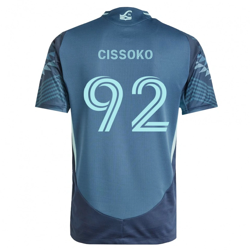 Danxen Kvinder Abdoulaye Cissoko #92 Marineblå Grøn Udebane Spillertrøjer 2026/27 Trøje T-Shirt