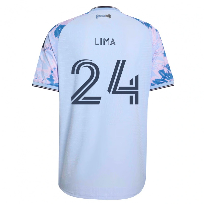 Danxen Kvinder Nick Lima #24 Kongelig Blå Hvid Sort Udebane Spillertrøjer 2026/27 Trøje T-Shirt