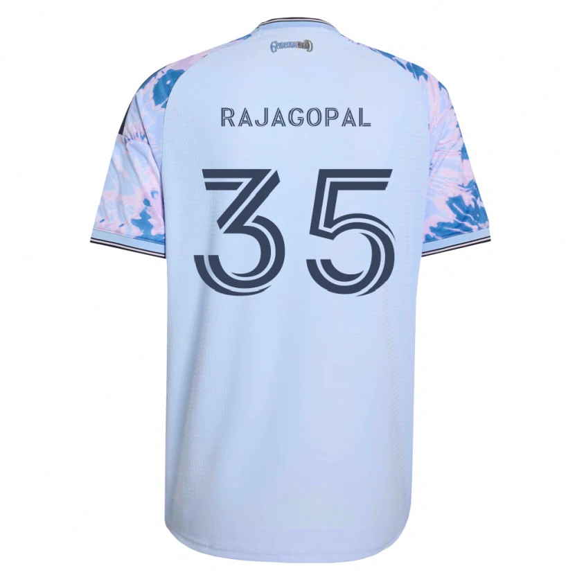 Danxen Kvinder Rohan Rajagopal #35 Kongelig Blå Hvid Sort Udebane Spillertrøjer 2026/27 Trøje T-Shirt