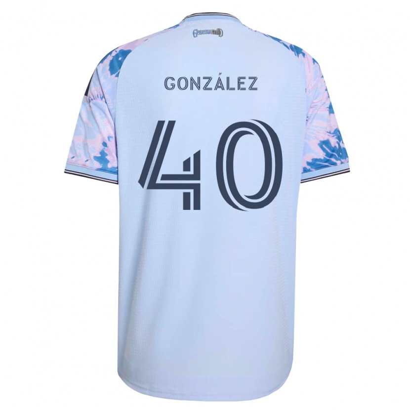 Danxen Kvinder Jonathan González #40 Kongelig Blå Hvid Sort Udebane Spillertrøjer 2026/27 Trøje T-Shirt