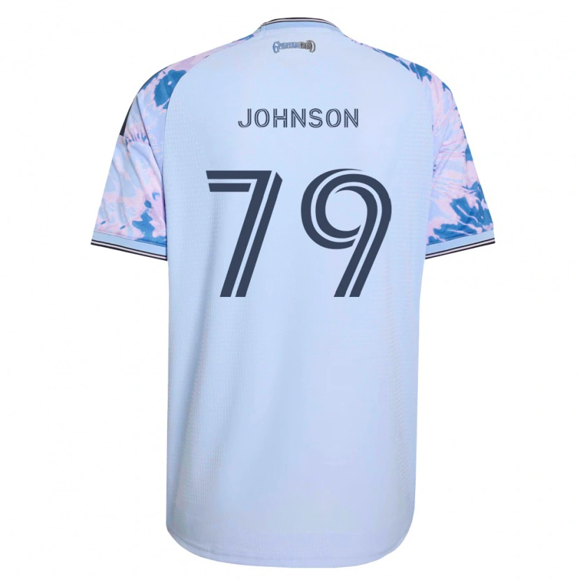 Danxen Kvinder Darius Johnson #79 Kongelig Blå Hvid Sort Udebane Spillertrøjer 2026/27 Trøje T-Shirt