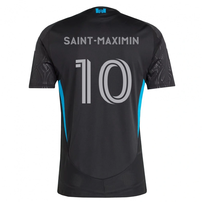 Danxen Kvinder Allan Saint-Maximin #10 Sort Hvid Himmelblå Udebane Spillertrøjer 2026/27 Trøje T-Shirt