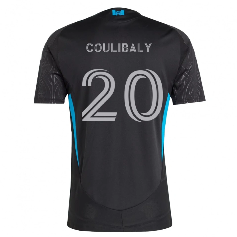 Danxen Kvinder Baye Coulibaly #20 Sort Hvid Himmelblå Udebane Spillertrøjer 2026/27 Trøje T-Shirt