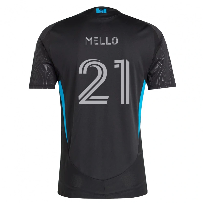 Danxen Kvinder Vinicius Mello #21 Sort Hvid Himmelblå Udebane Spillertrøjer 2026/27 Trøje T-Shirt