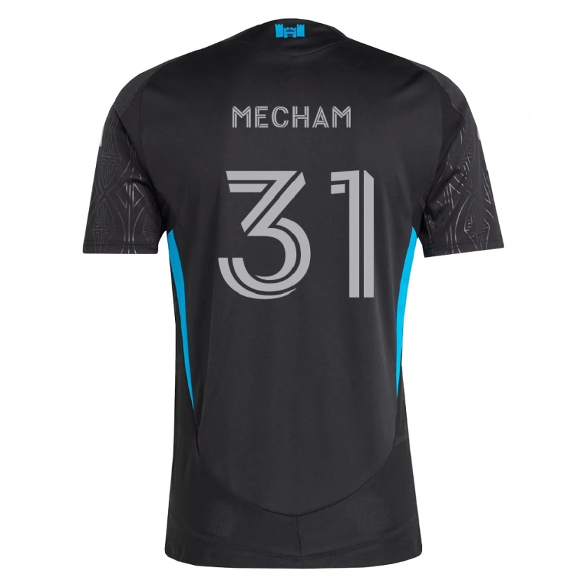 Danxen Kvinder Jake Mecham #31 Sort Hvid Himmelblå Udebane Spillertrøjer 2026/27 Trøje T-Shirt