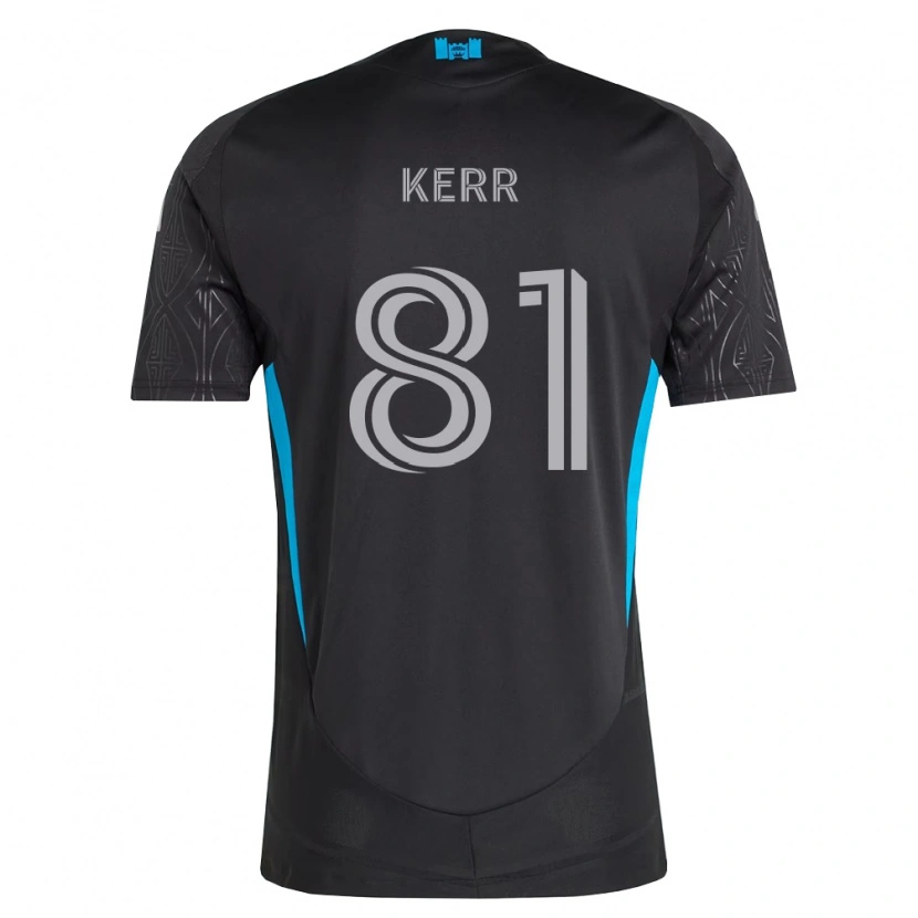 Danxen Kvinder Keegan Kerr #81 Sort Hvid Himmelblå Udebane Spillertrøjer 2026/27 Trøje T-Shirt