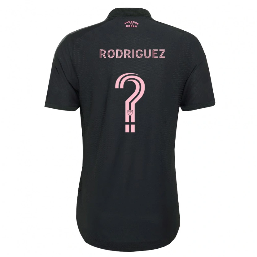 Danxen Kvinder Emerson Rodríguez #0 Pink Sort Hvid Udebane Spillertrøjer 2026/27 Trøje T-Shirt
