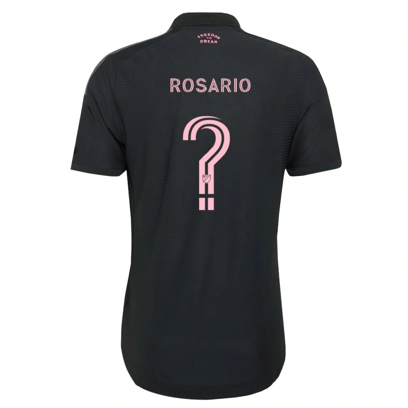 Danxen Kvinder Adrian Rosario #0 Pink Sort Hvid Udebane Spillertrøjer 2026/27 Trøje T-Shirt