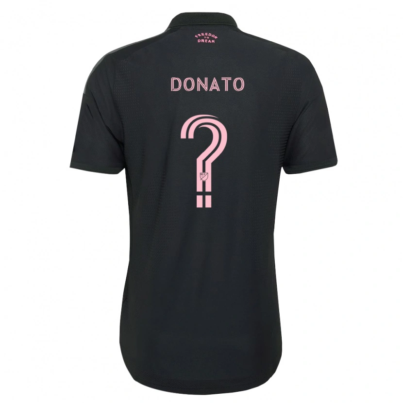Danxen Kvinder Benjamin Donato #0 Pink Sort Hvid Udebane Spillertrøjer 2026/27 Trøje T-Shirt