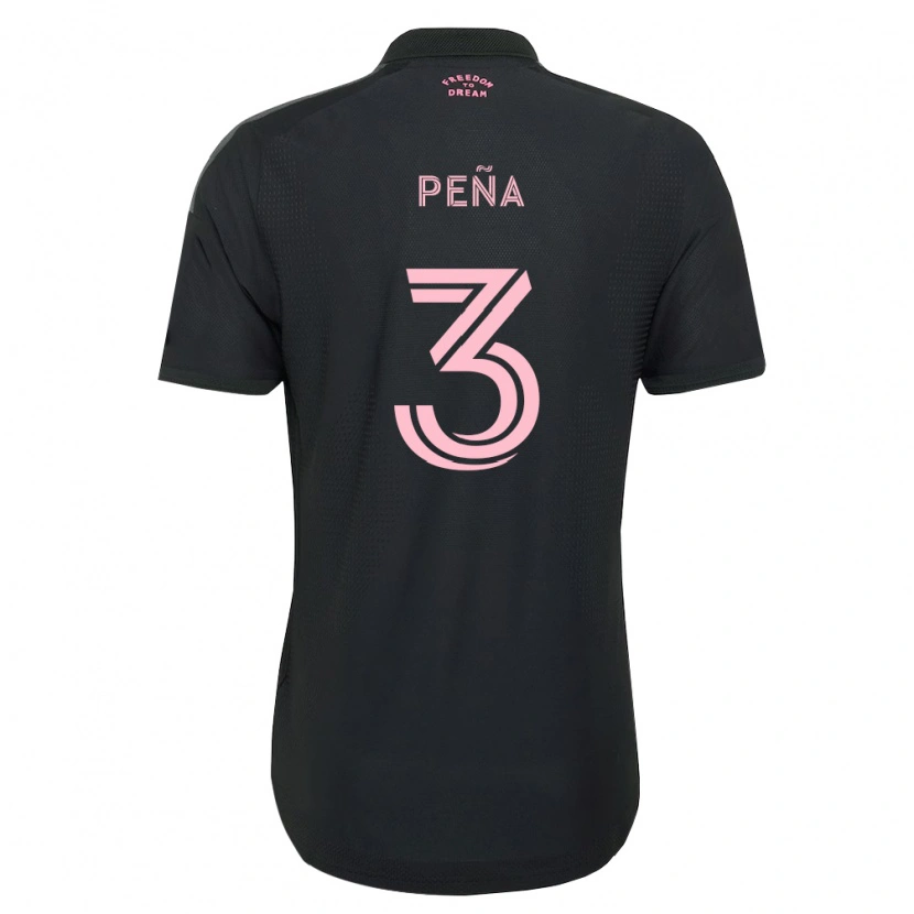 Danxen Kvinder Luciano Pena #3 Pink Sort Hvid Udebane Spillertrøjer 2026/27 Trøje T-Shirt