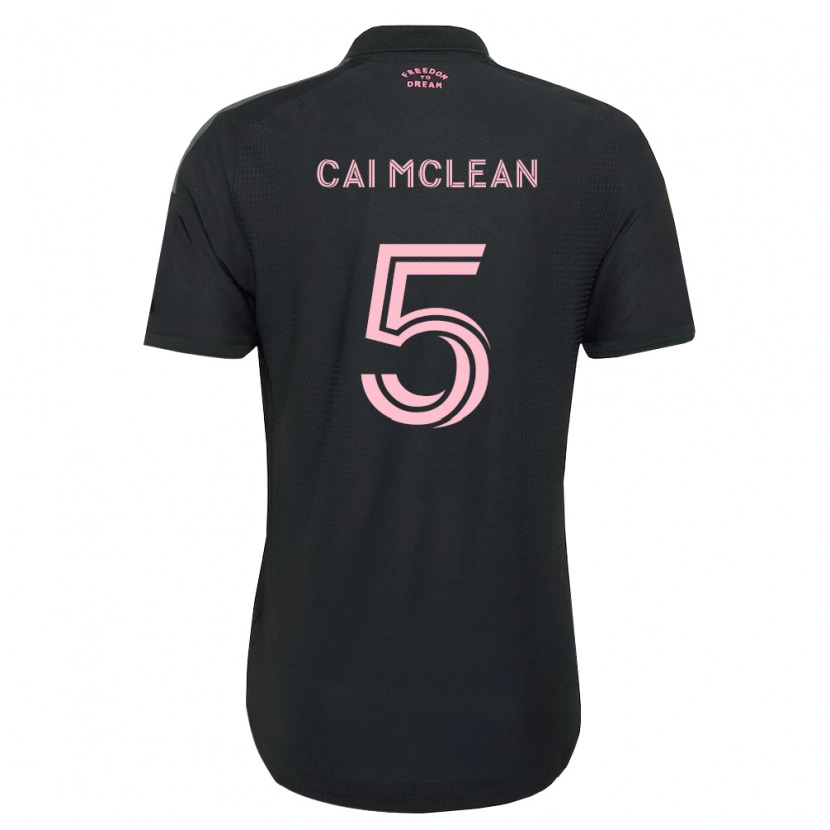 Danxen Kvinder Cai Mclean #5 Pink Sort Hvid Udebane Spillertrøjer 2026/27 Trøje T-Shirt