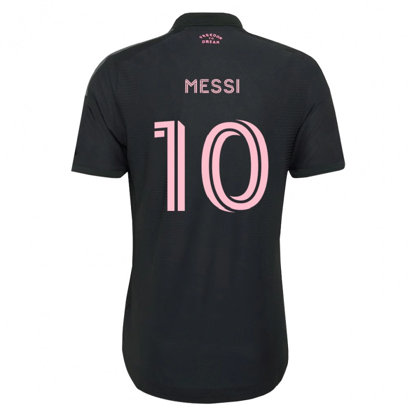 Danxen Kvinder Lionel Messi #10 Pink Sort Hvid Udebane Spillertrøjer 2026/27 Trøje T-Shirt