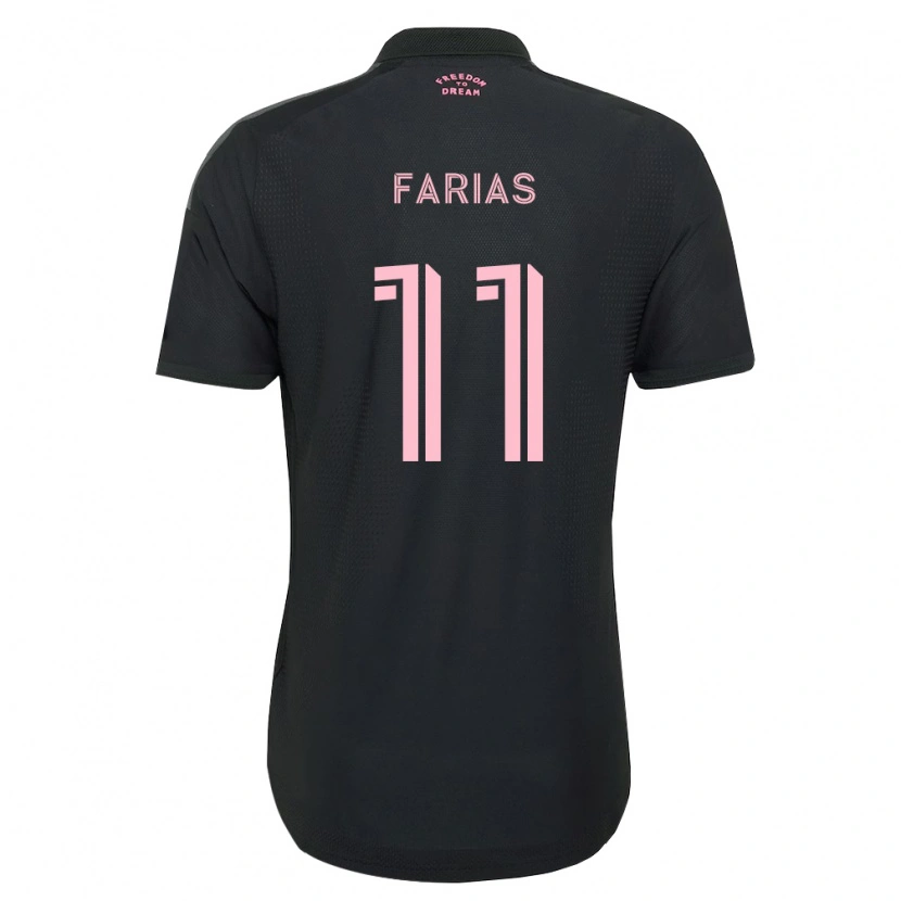 Danxen Kvinder Facundo Farías #11 Pink Sort Hvid Udebane Spillertrøjer 2026/27 Trøje T-Shirt