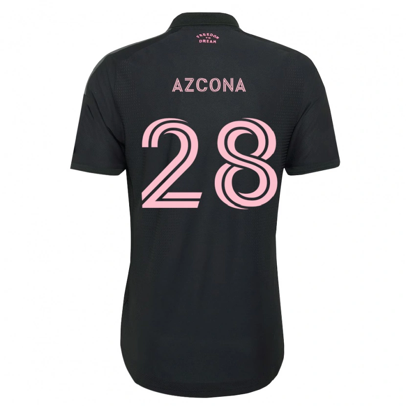 Danxen Kvinder Edison Azcona #28 Pink Sort Hvid Udebane Spillertrøjer 2026/27 Trøje T-Shirt
