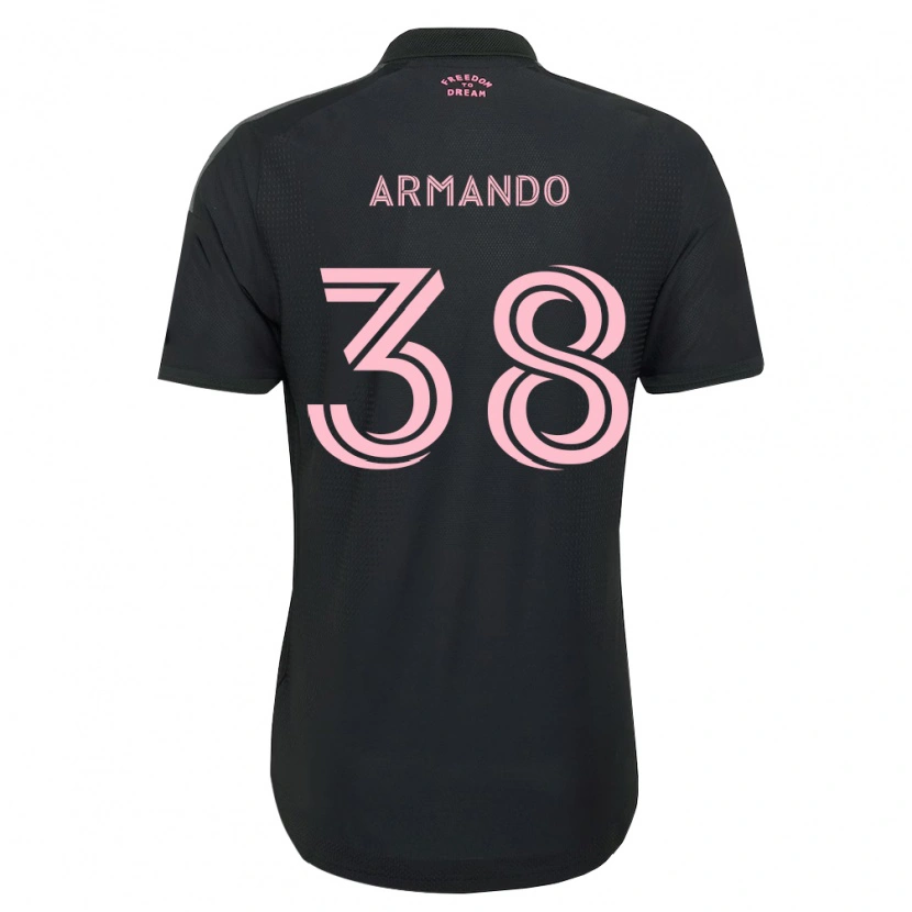 Danxen Kvinder Máximo Armando #38 Pink Sort Hvid Udebane Spillertrøjer 2026/27 Trøje T-Shirt