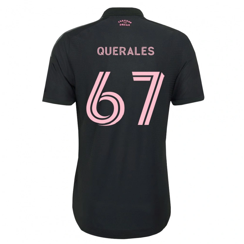 Danxen Kvinder Arturo Querales #67 Pink Sort Hvid Udebane Spillertrøjer 2026/27 Trøje T-Shirt