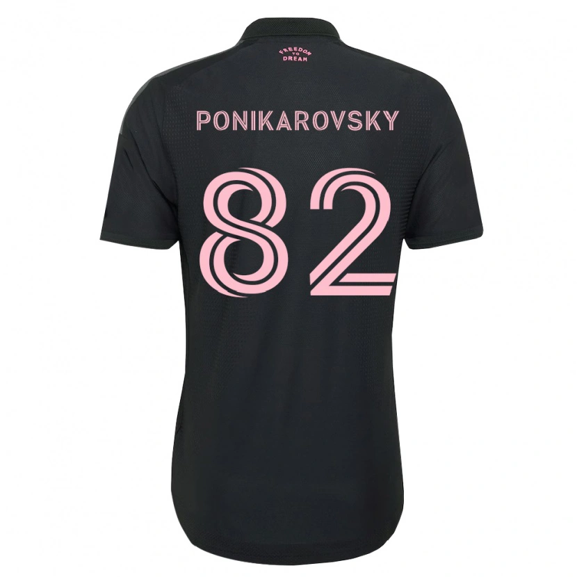 Danxen Kvinder Max Ponikarovsky #82 Pink Sort Hvid Udebane Spillertrøjer 2026/27 Trøje T-Shirt