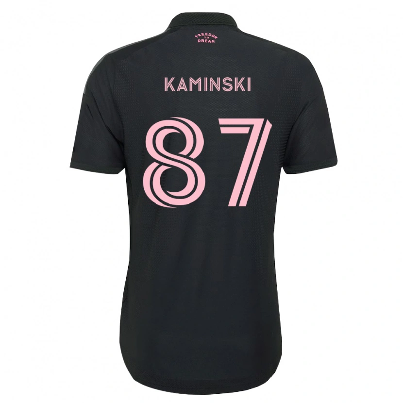 Danxen Kvinder Brett Kaminski #87 Pink Sort Hvid Udebane Spillertrøjer 2026/27 Trøje T-Shirt