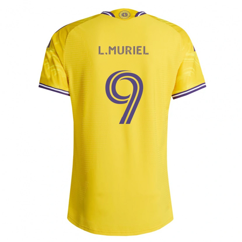 Danxen Kvinder Luis Muriel #9 Gul Lilla Udebane Spillertrøjer 2026/27 Trøje T-Shirt