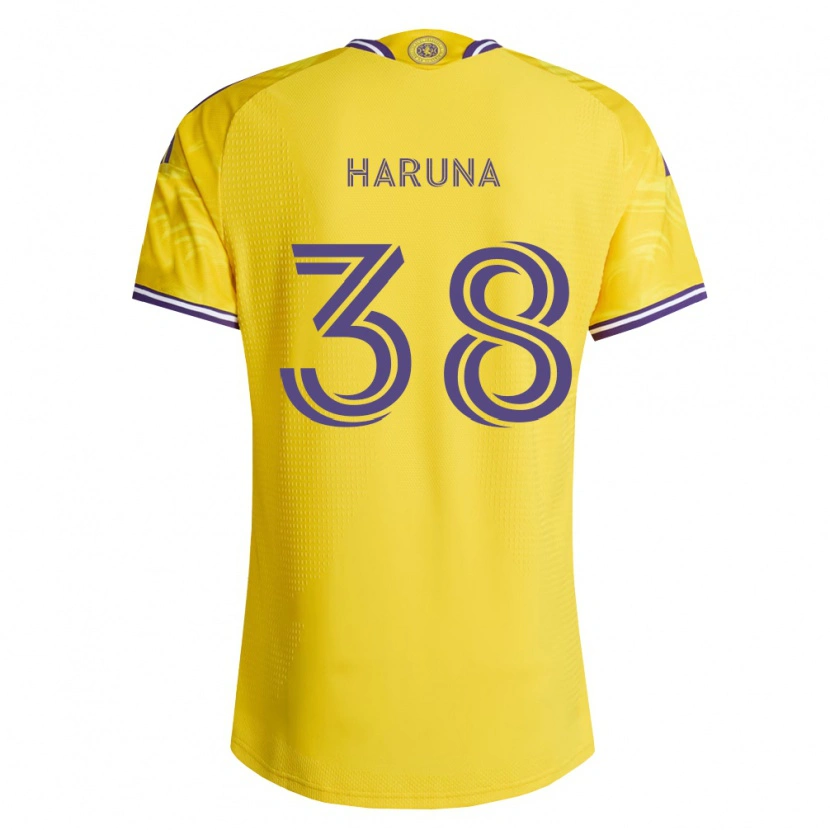 Danxen Kvinder Issah Haruna #38 Gul Lilla Udebane Spillertrøjer 2026/27 Trøje T-Shirt