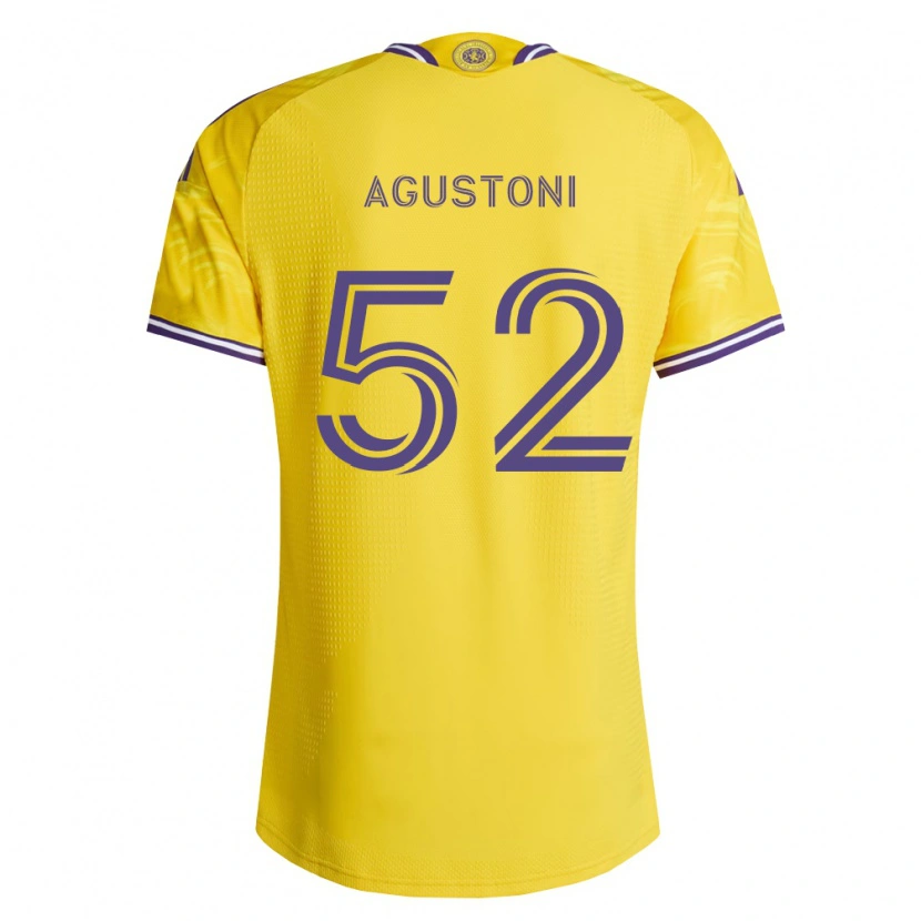 Danxen Kvinder Gonzalo Agustoni #52 Gul Lilla Udebane Spillertrøjer 2026/27 Trøje T-Shirt