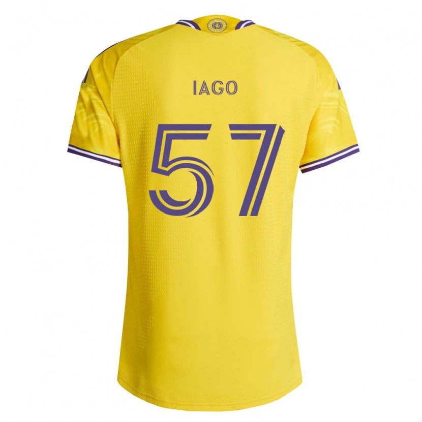 Danxen Kvinder Iago Teodoro #57 Gul Lilla Udebane Spillertrøjer 2026/27 Trøje T-Shirt