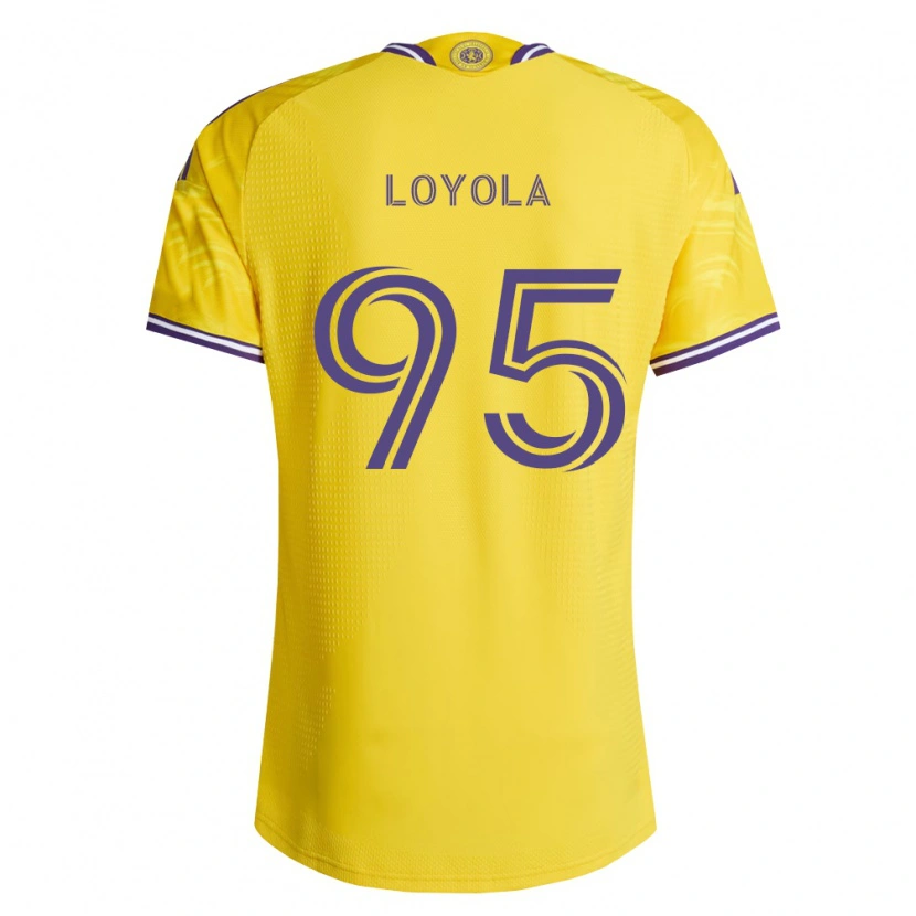 Danxen Kvinder Favian Loyola #95 Gul Lilla Udebane Spillertrøjer 2026/27 Trøje T-Shirt