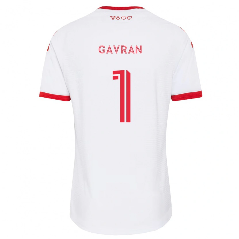 Danxen Kvinder Luka Gavran #1 Hvid Rød Sort Udebane Spillertrøjer 2026/27 Trøje T-Shirt