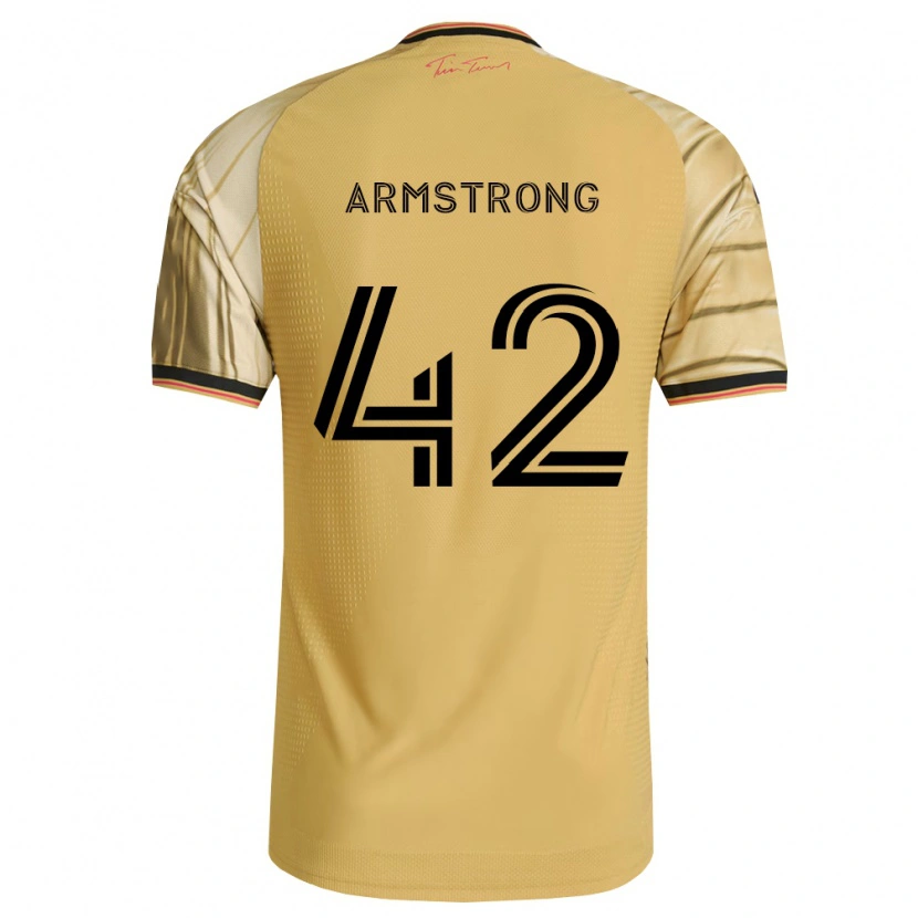 Danxen Kvinder Ezra Armstrong #42 Brun Gul Sort Udebane Spillertrøjer 2026/27 Trøje T-Shirt