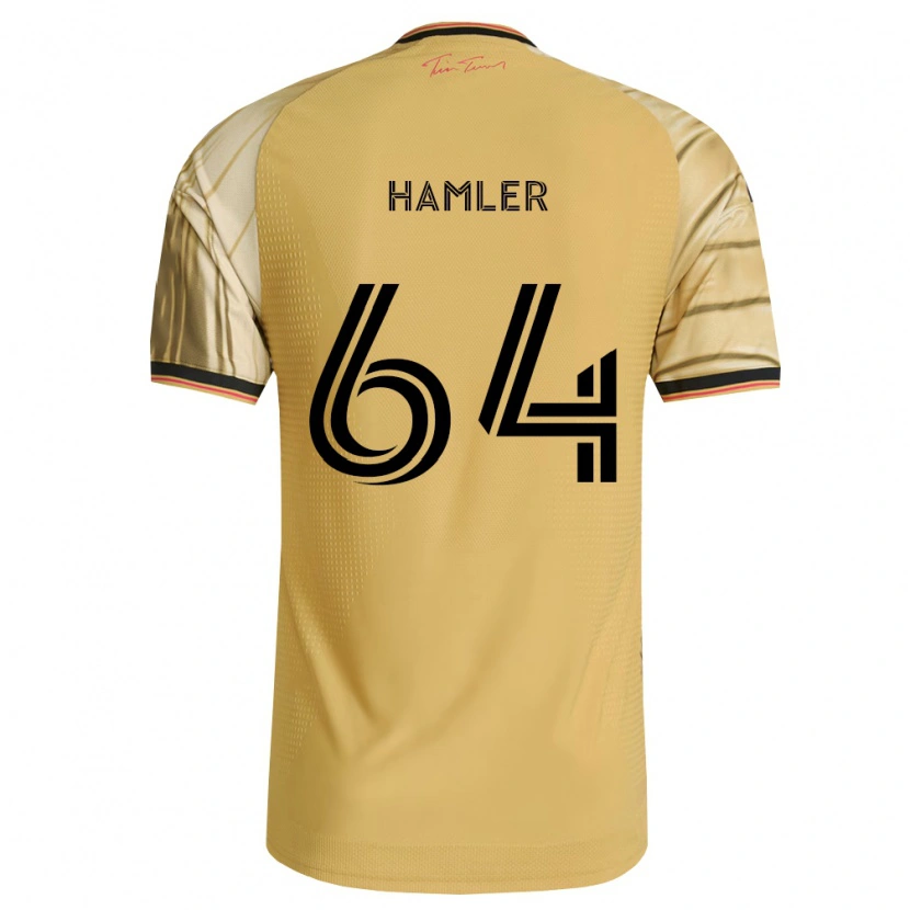 Danxen Kvinder Cobe Hamler #64 Brun Gul Sort Udebane Spillertrøjer 2026/27 Trøje T-Shirt