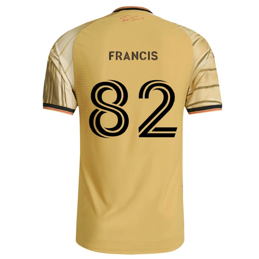 Danxen Kvinder Patrick Francis #82 Brun Gul Sort Udebane Spillertrøjer 2026/27 Trøje T-Shirt
