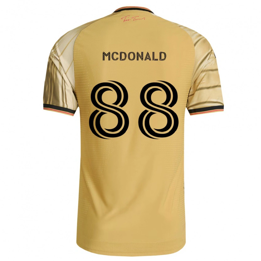 Danxen Kvinder Patrick Mcdonald #88 Brun Gul Sort Udebane Spillertrøjer 2026/27 Trøje T-Shirt