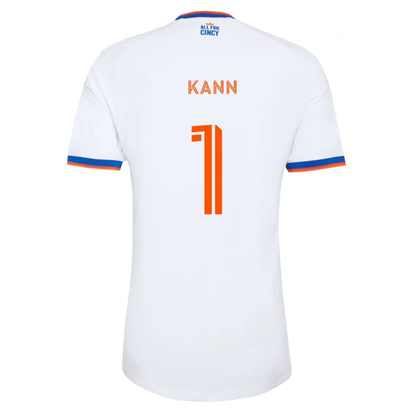 Danxen Kvinder Alec Kann #1 Hvid Marineblå Orange Udebane Spillertrøjer 2026/27 Trøje T-Shirt