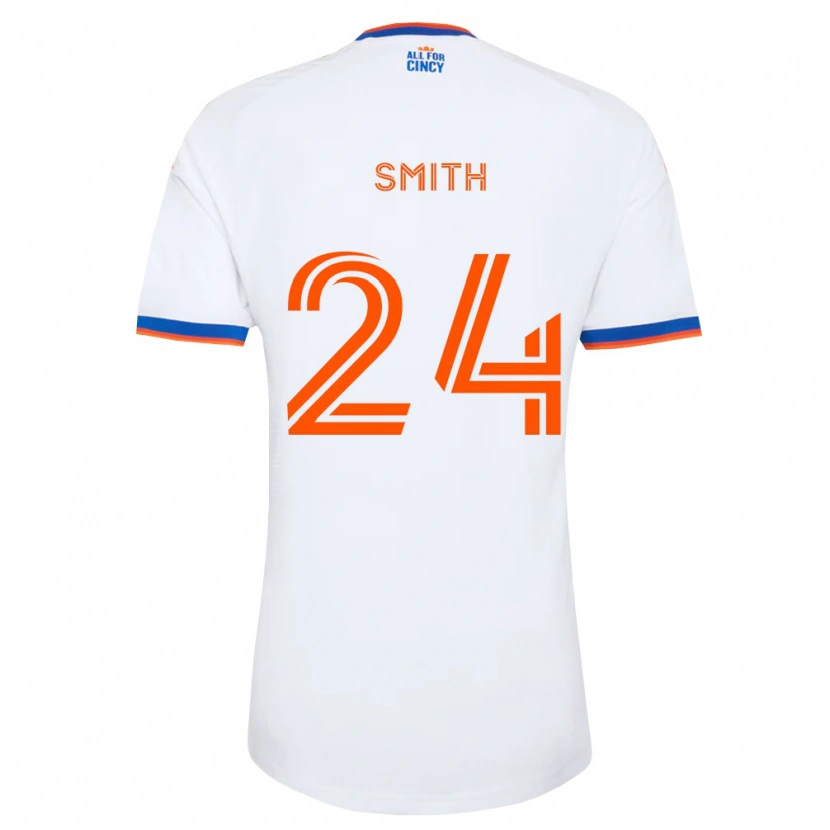 Danxen Kvinder Kyle Smith #24 Hvid Marineblå Orange Udebane Spillertrøjer 2026/27 Trøje T-Shirt