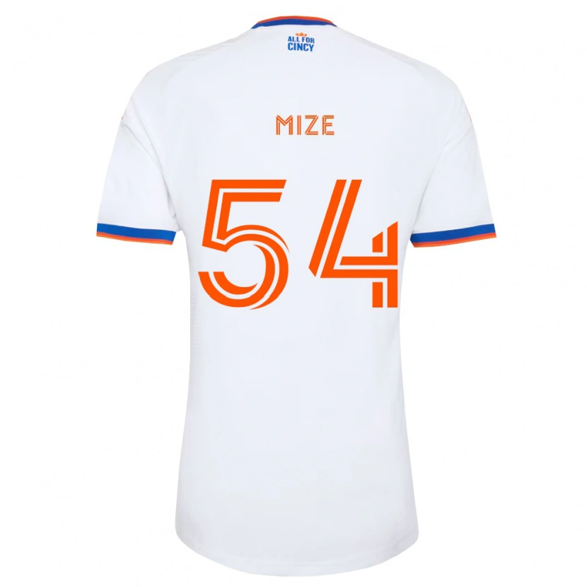 Danxen Kvinder Jack Mize #54 Hvid Marineblå Orange Udebane Spillertrøjer 2026/27 Trøje T-Shirt